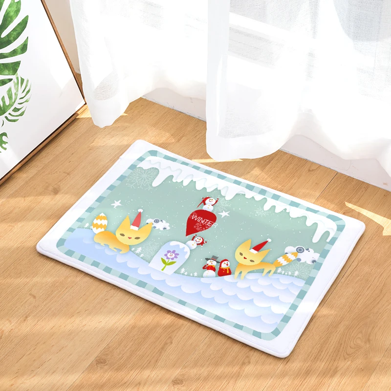 Добро пожаловать коврик с рождественским дизайном Felpudos ванная комната кухня