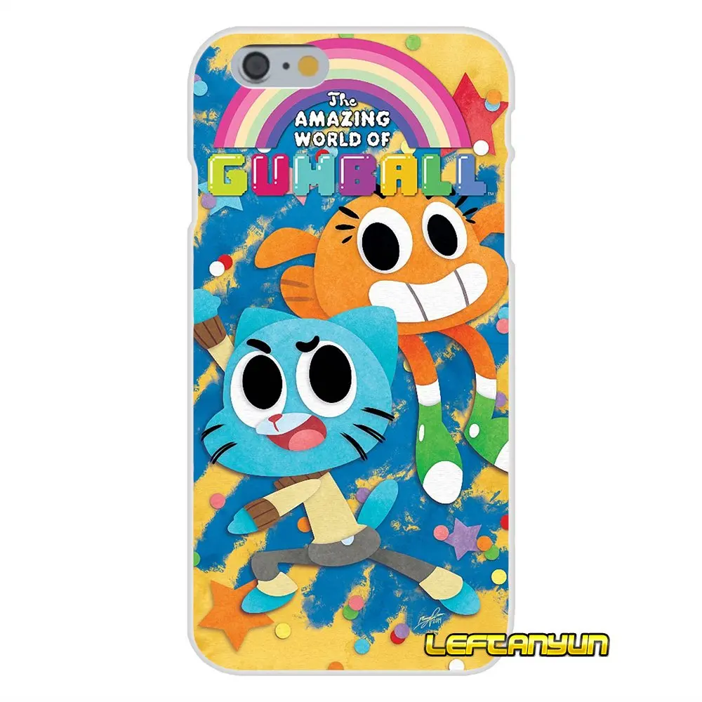 Милые удивительный мир Gumball Тонкий силиконовый чехол для телефона iPhone X 4 4S 5 5S 5C SE 6