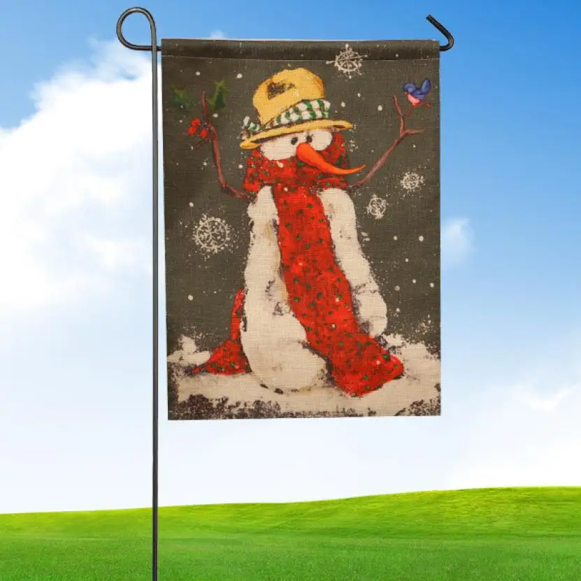 32*46cm Garden Flag Indoor Outdoor Home Decor Christmas Winter Snowflake Hot Sale Dropshipping @A | Дом и сад