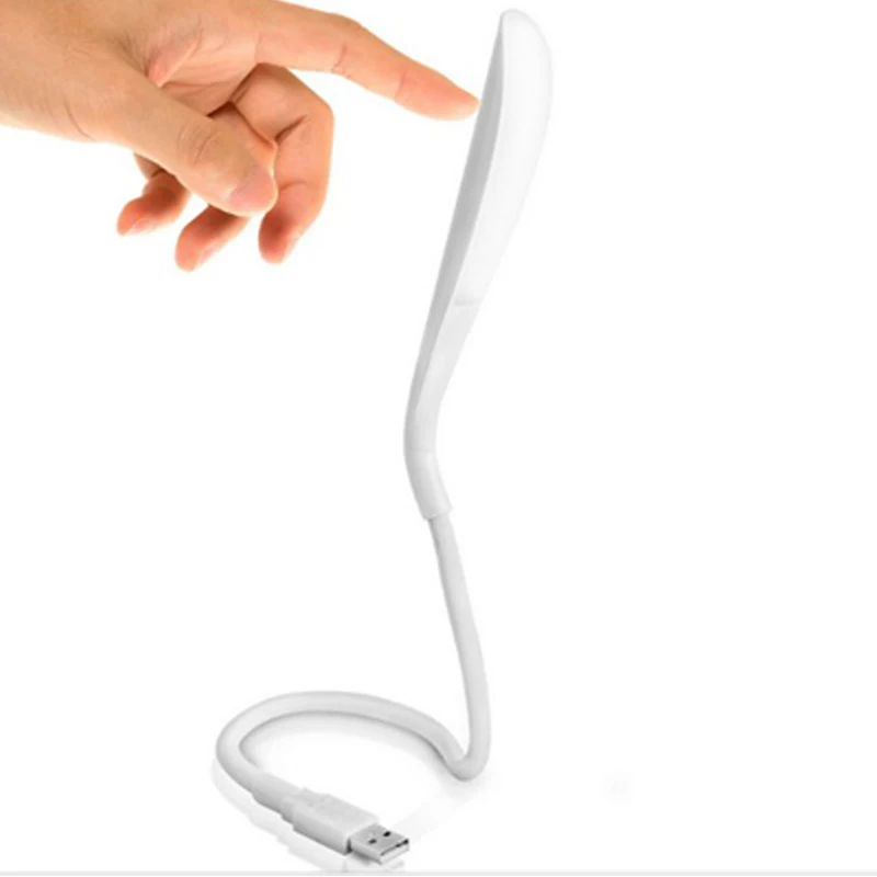Светодиодный ночник мини USB белый свет лампа для чтения гибкая ноутбука