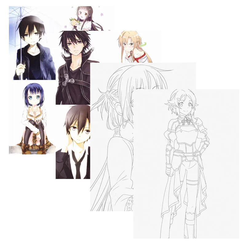 Книга Раскраска с мечом аниме для детей и взрослых в ассортименте| |