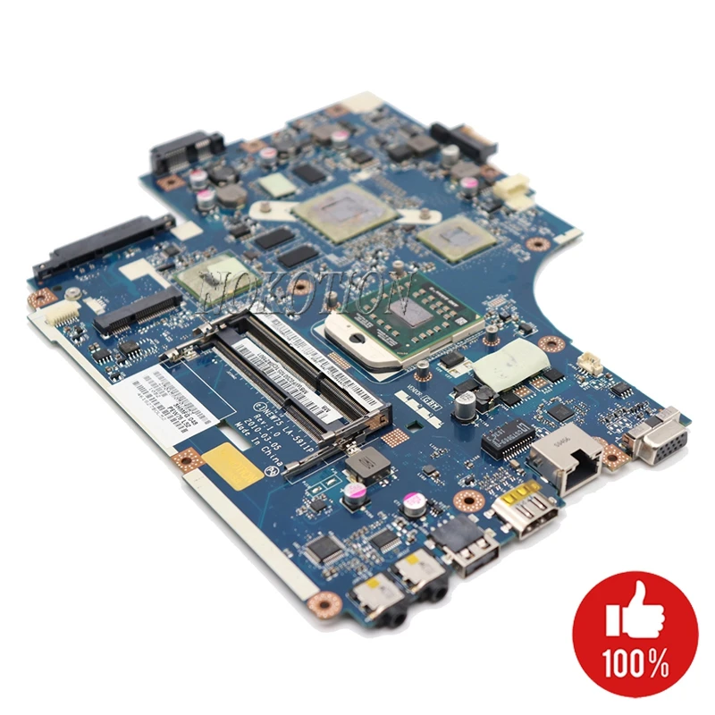 NOKOTION для acer aspire 5551 5551G 5552 5552G материнская плата для ноутбука NEW75 LA-5911P MBPUU02001 основная плата HD5650M 1 ГБ Бесплатный процессор