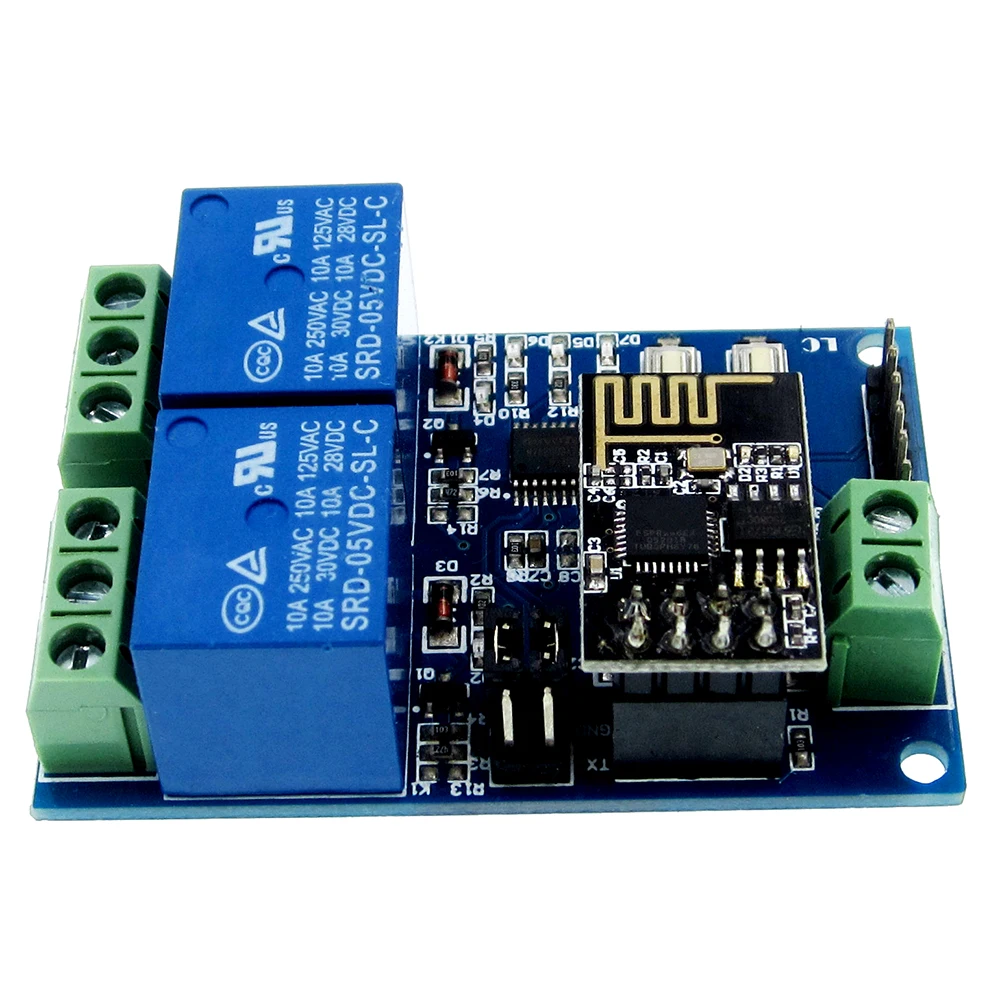 5V ESP8266 ESP-01 2 WiFi реле канала модуль 2-канальный релейный модуль для IOT Smart Home