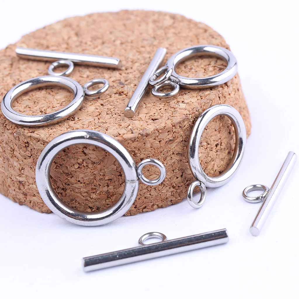 10 комплектов застежки для браслетов из нержавеющей стали|Ювелирная фурнитура и