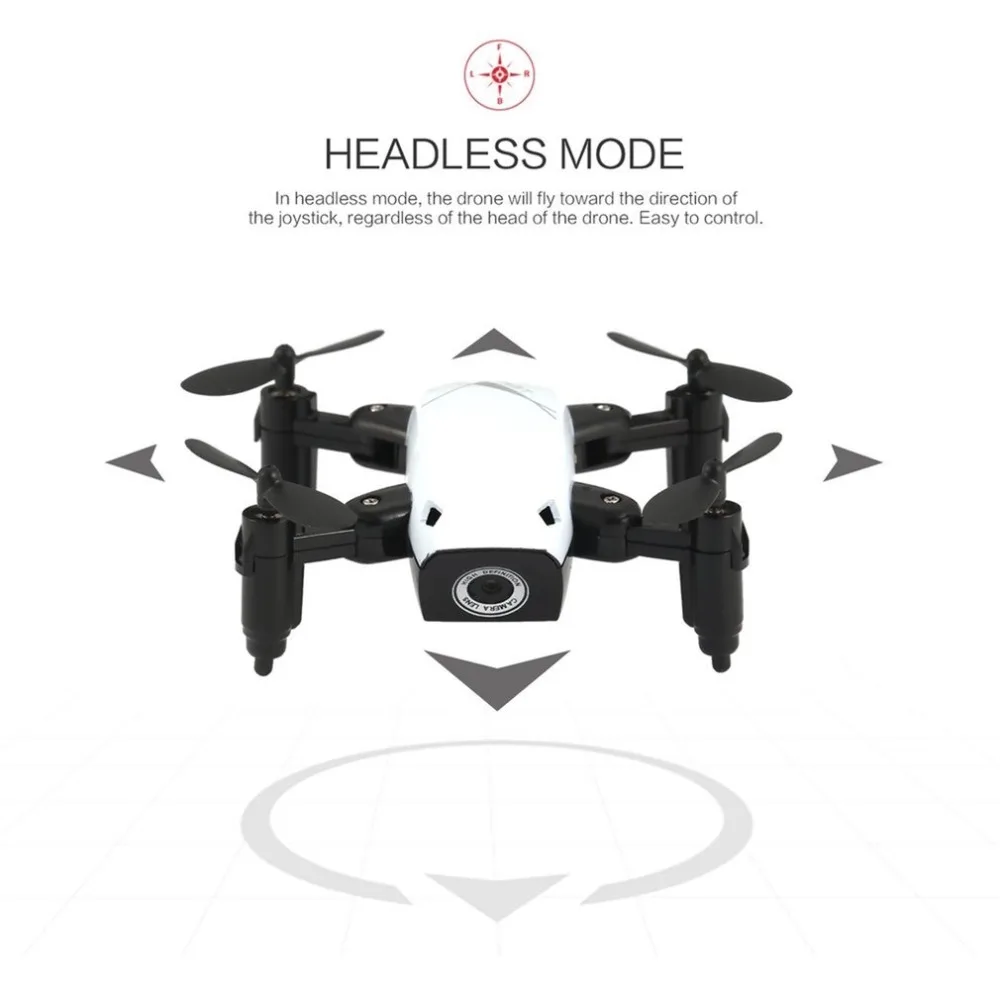 S9W складной RC Мини Дрон Карманный Дрон микро Дрон вертолет с wifi FPV 0.3MP камера 360 градусов