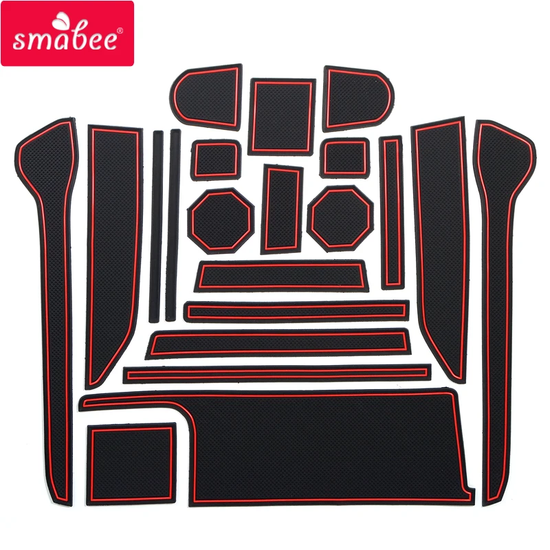 

smabee gate slot pad For SUZUKI WAGON R/STINGRAY 2018 Door Groove Mat Anti Slip PVC RED WHITE BLACK