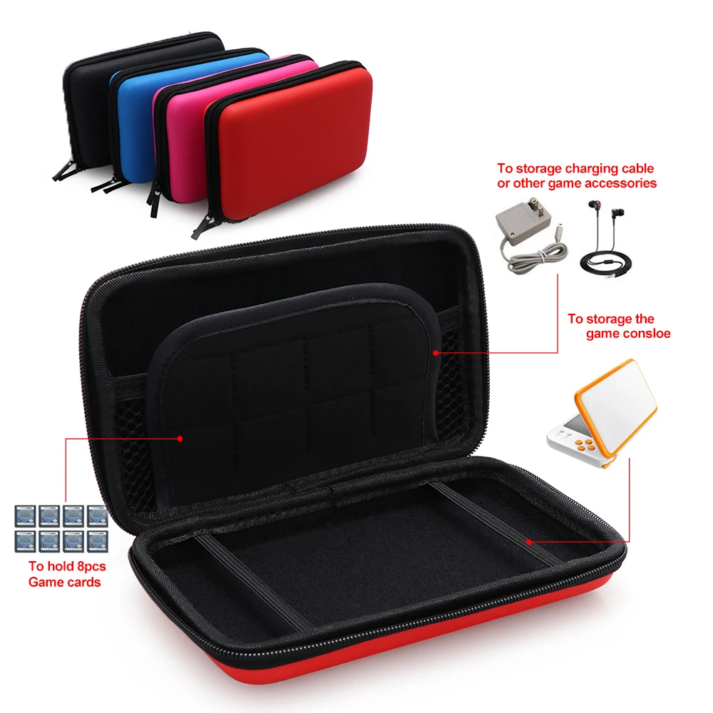 Jeebel Новый 2DS XL чехол для нового жесткий защитный из ЭВА хранения держатель