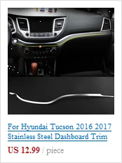 Для hyundai Tucson- хромированный внутренний регулятор сидения Кнопка фиксатора чехол для пульта Garnish формовка автомобиля Стайлинг