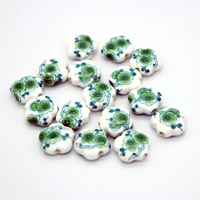 Komee роспись вручную фарфоровые керамические бусины ручной работы россыпные 15*6 мм
