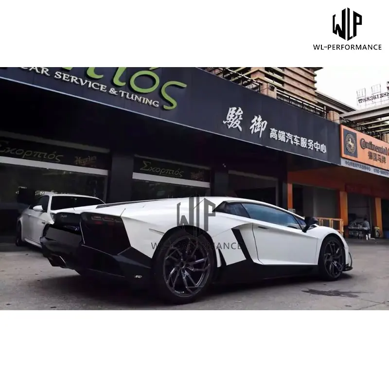 LP700 набор внешних комплектующих к автомобилю переднего бампера для заднего бампера боковые юбки задний спойлер для Lamborghini Aventador LP700 до LP720 стайлинга автомобилей 11-15