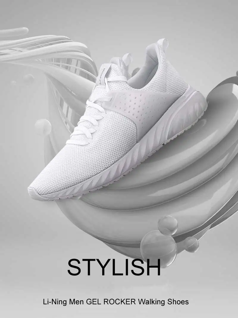 Li-Ning/мужские гелевые рокерские Классические Стильные туфли; дышащая удобная спортивная обувь с подкладкой; кроссовки для фитнеса; AGCN043 YXB157