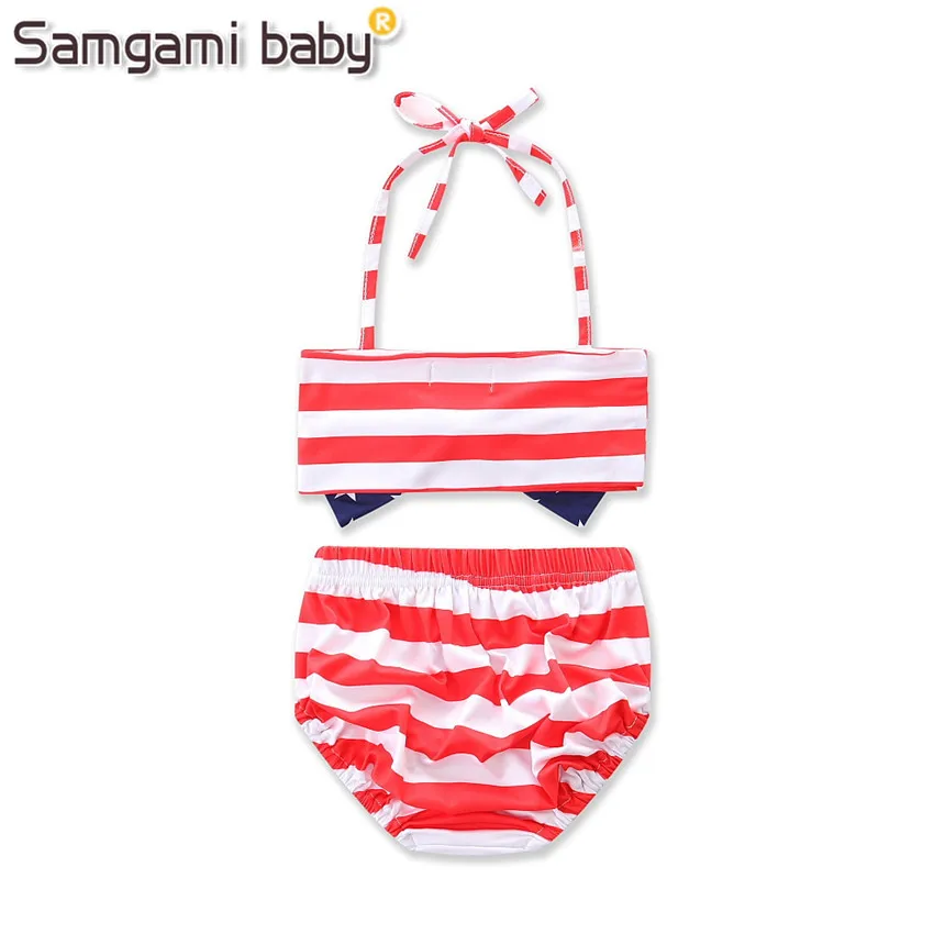 SAMGAMI/детское пляжное платье в полоску летнее подходящее пальто без бретелек