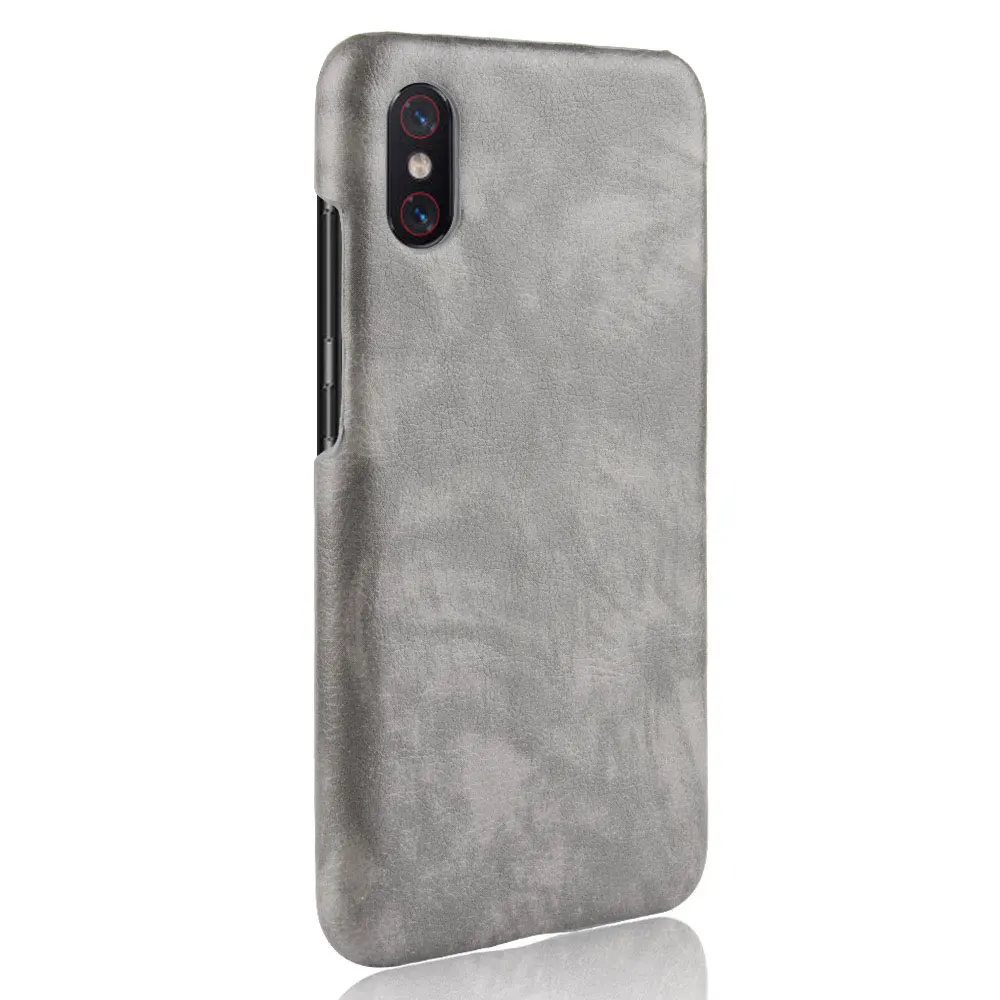 Серый Матовый чехол для Xiaomi mi 8/mi 8 SE/mi 8 Explorer Edition противоударный жесткий чехол из поликарбоната для Xiaomi mi 8/mi 8 SE винтажный кожаный чехол - Цвет: Серый