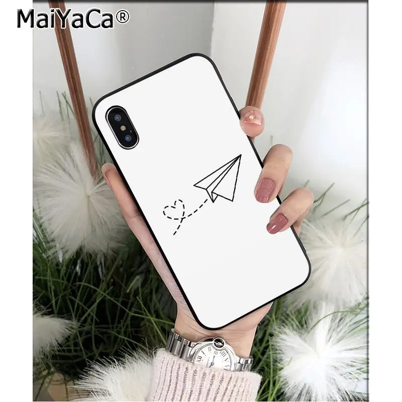 Силиконовый чехол MaiYaCa для Apple iPhone 8 7 6 6S Plus X XS MAX 5 5S SE XR|Чехлы-накладки| |