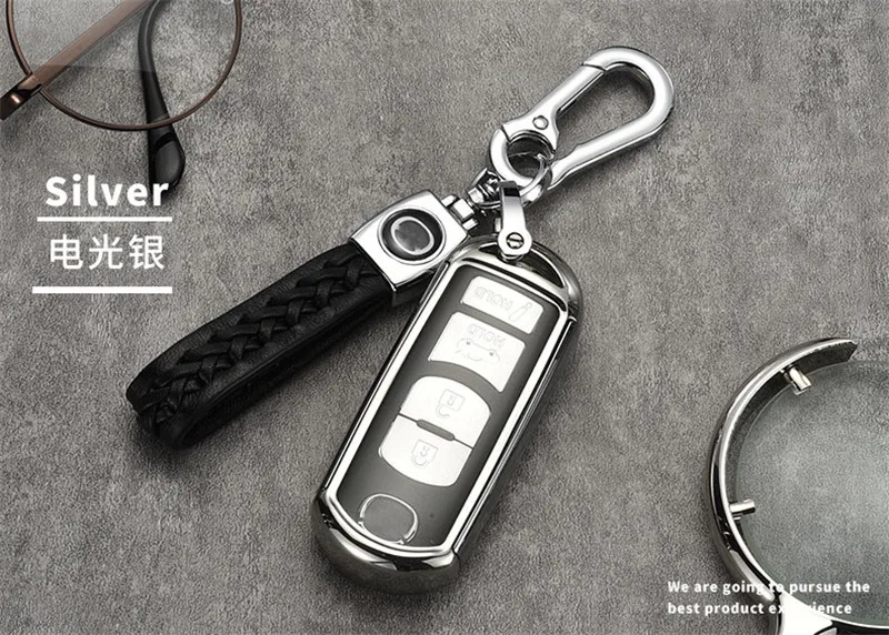 

4 buttons key case for mazda CX4/CX5/CX7/8 mazda 6 CX-5 key bag case cover car keychain