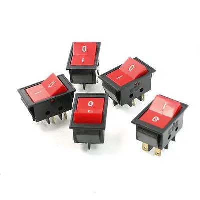 Новинка! Электрический DPDT ВКЛ./ВЫКЛ. Кнопочный переключатель AC 6A/250В 10А/125В 5 шт.|snap