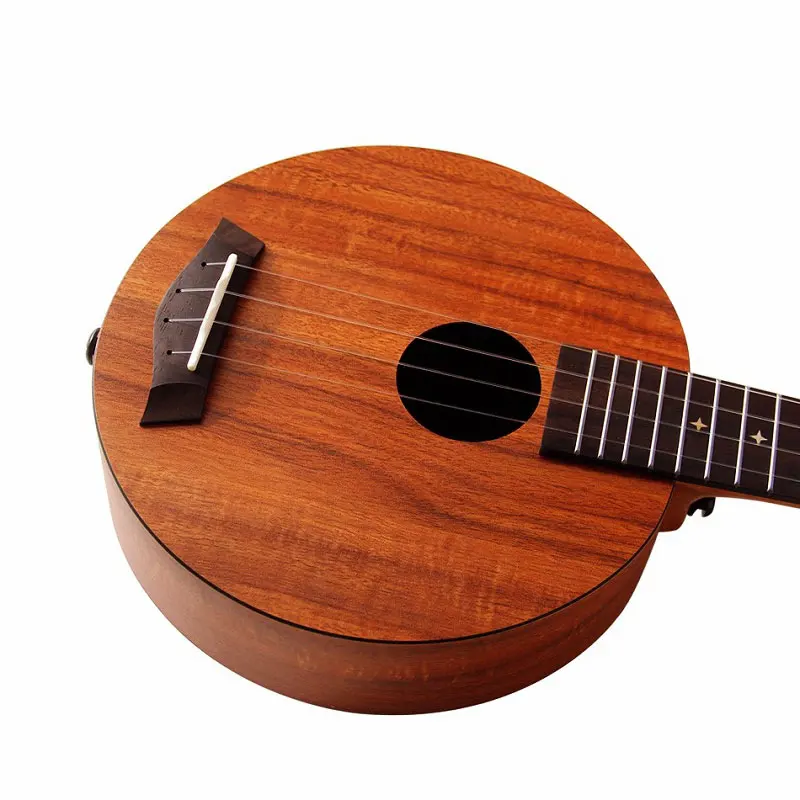 Эня укулеле 21 дюйм круглая форма HPL KOA гавайская гитара мини гитара|guitare guitare|guitar