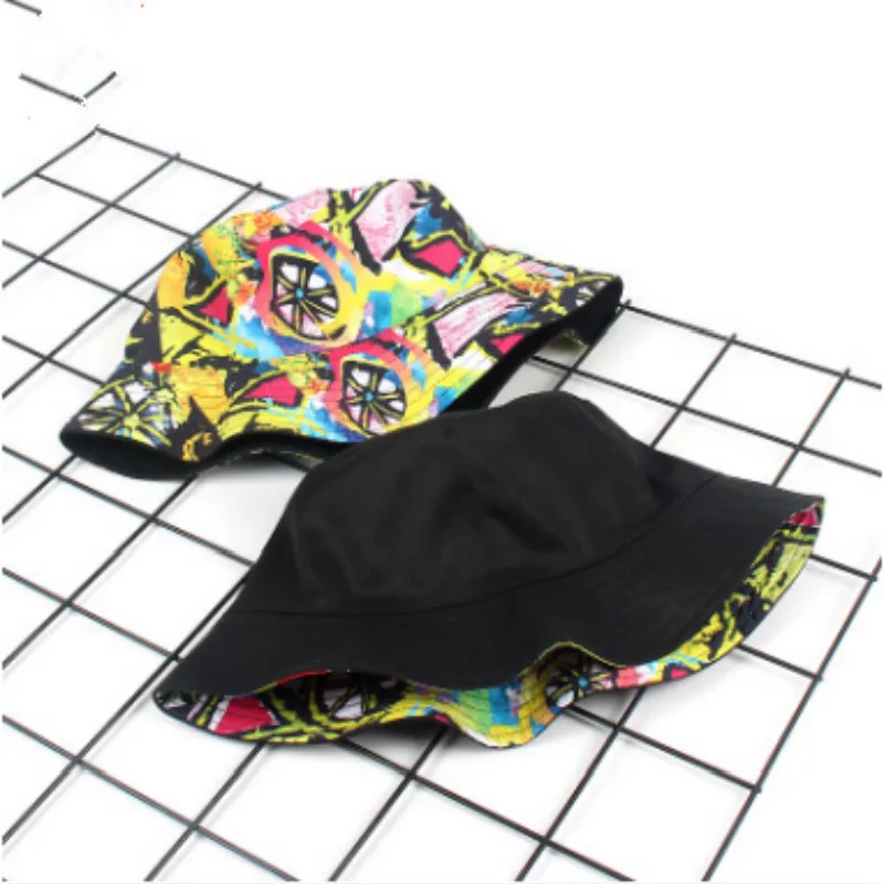 Бейсболка унисекс с принтом двусторонняя Кепка-ведро для женщин и мужчин