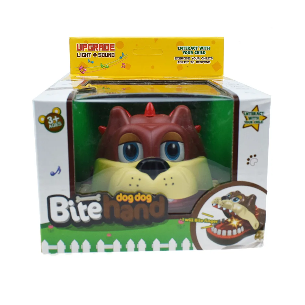 

New Kids DogTeeth Mouth Dentist Bite Dog Tooth Model Toy with Sound Halloween Exciting Finger Game Family Toys For Children