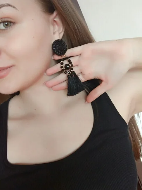 HX Brincos Женский Бренд Boho висячие серьги с бахромой Винтаж этнические массивные Серьги-кисточки модные ювелирные украшения
