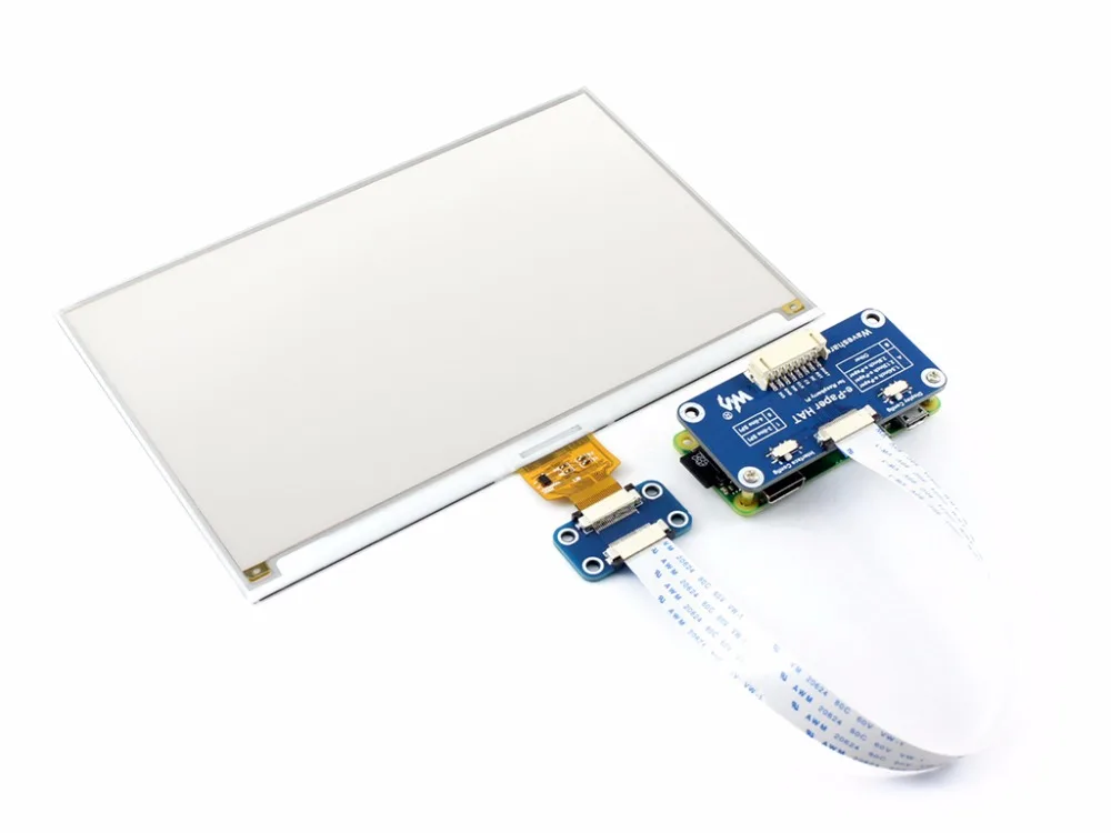 7.5inch e-Paper HAT (C) 640x384 E-ink Display Module Three-color SPI interface compatible with Raspberry Pi 2B/3B/Zero/Zero W | Компьютеры