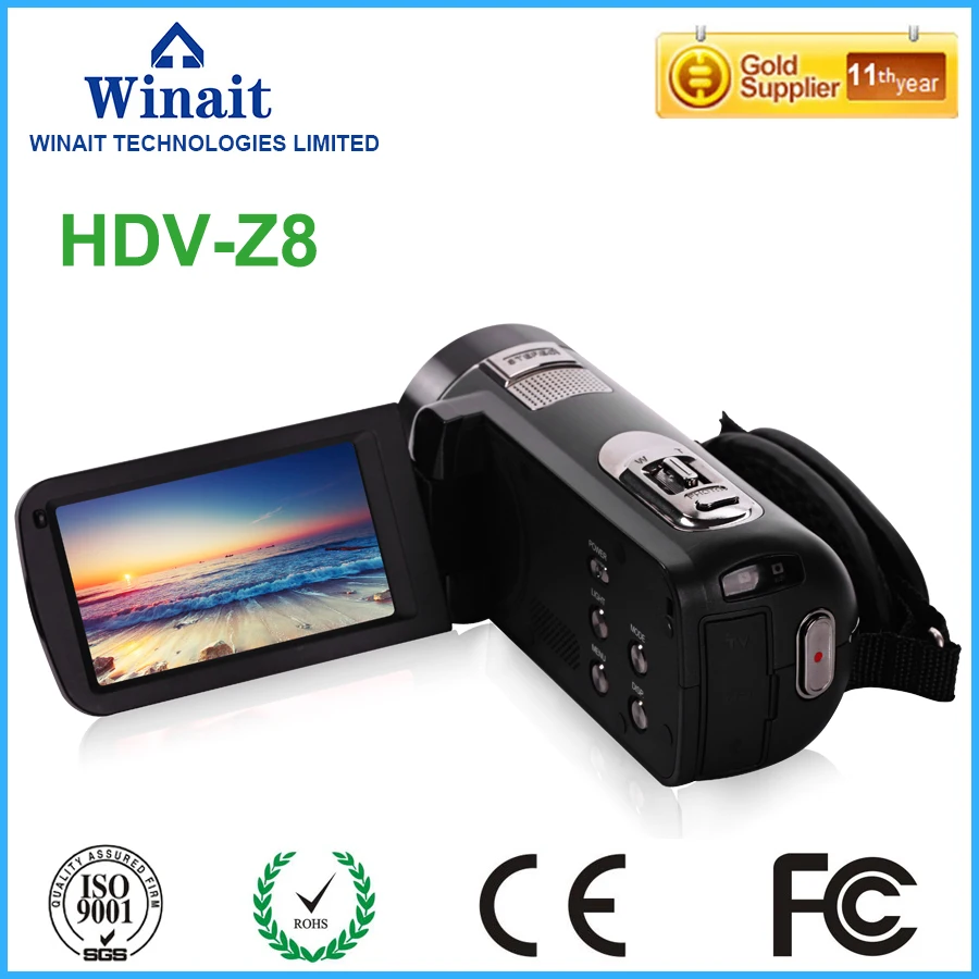 

Winait high quality digital video camera HDV-Z8 3.0"touch display 5.1M CMOS built-in speaker pro photo camera digital camcorder