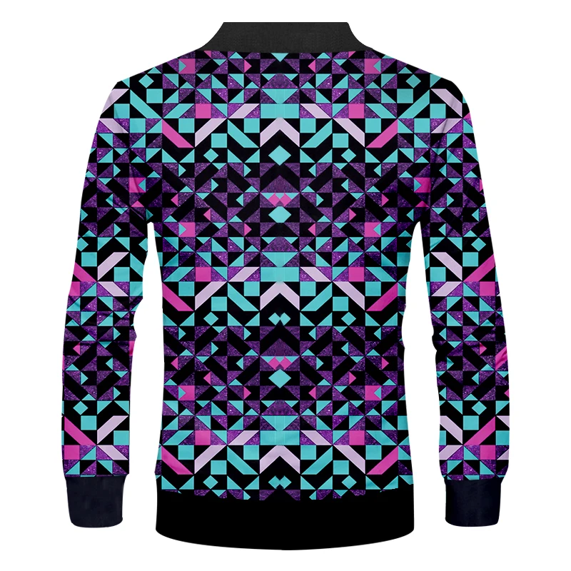 Мужская университетская куртка бомбер приталенная 3d цвета с бриллиантами на