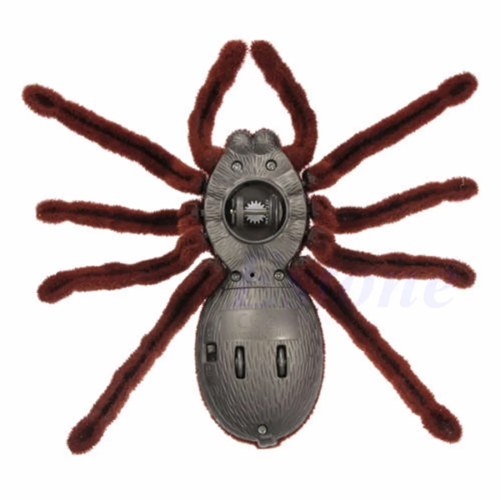 

Halloween Remote Control Spider Soft Scary Plush Creepy Infrared RC Tarantula Kid Gift Toy Gift
