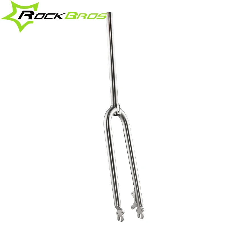 ROCKBROS титановая 26 &quot27 5&quot 700C жесткая вилка Ti для горного велосипеда Велосипедная