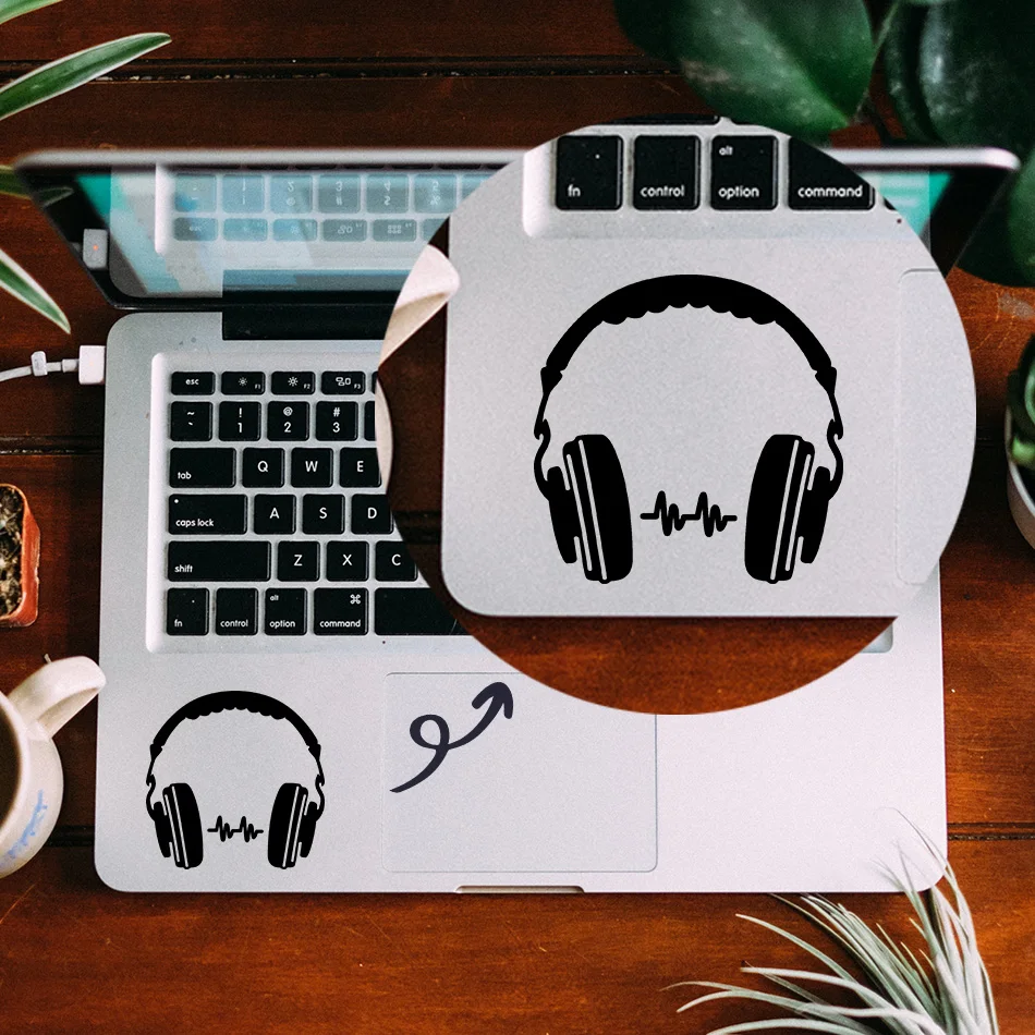 DJ наушники наклейка для трекпада ноутбука наклейка для Apple Macbook Pro Air retina 11 12 13 15 дюймов Mac hp Ноутбук кожа Touc hp ad наклейка