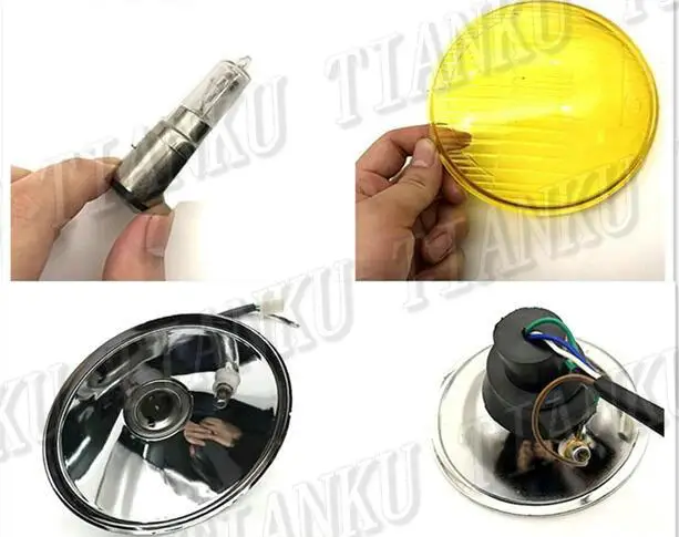 Передняя фара для мотоцикла 7 дюймов с креплением Kawasaki Vulcan Classic VN 400 VN500 VN800 900 1200 1500