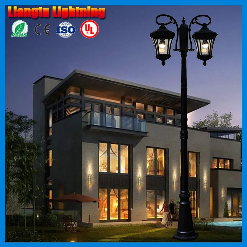 3 метровый Ландшафтный дорожный светильник лампа для газона с колонной