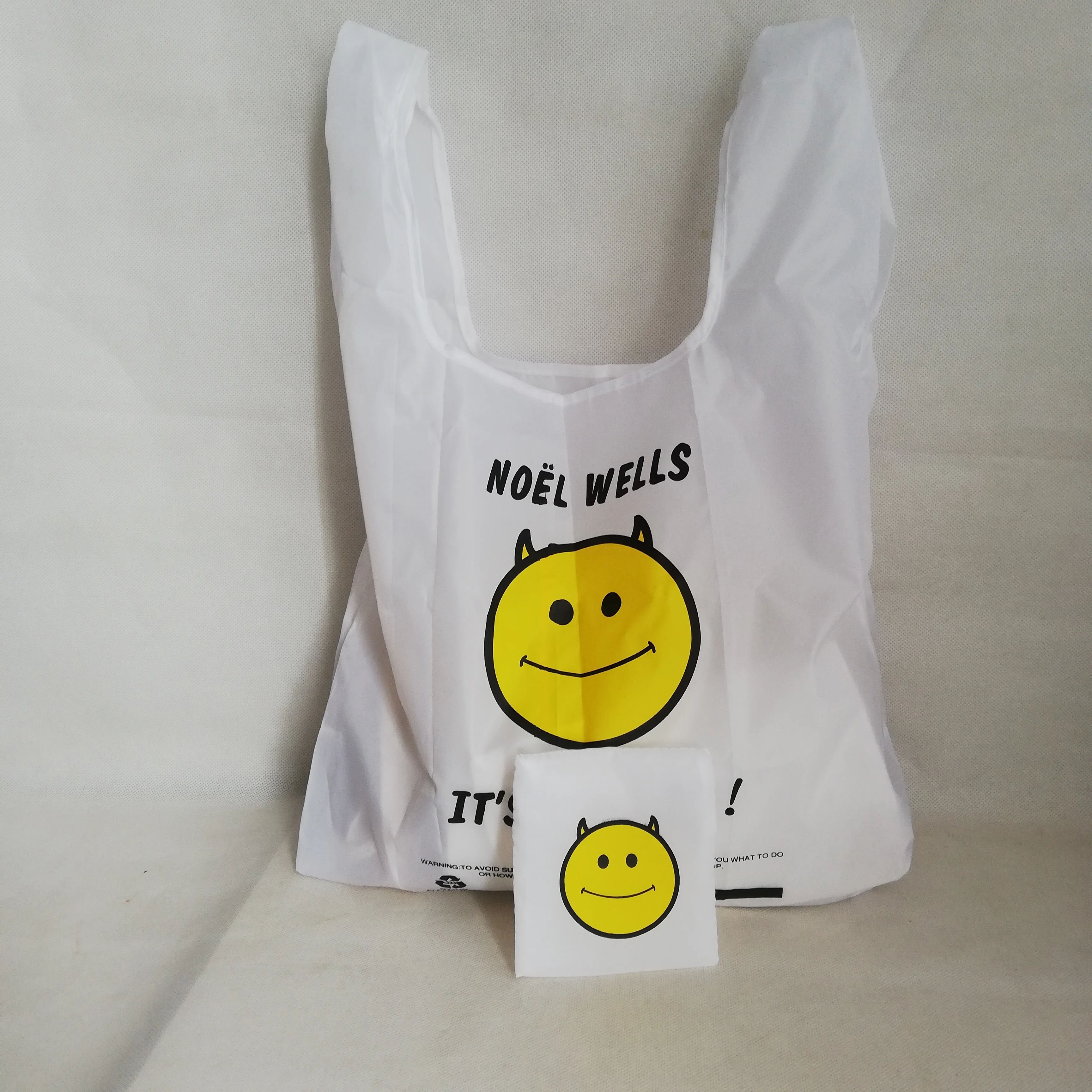 Складные Многоразовые продуктовые сумки складные хозяйственные с вашим