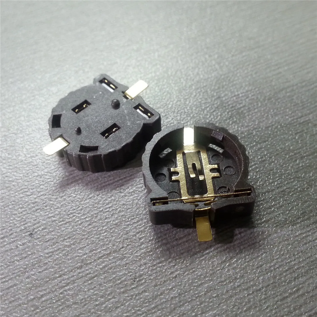 10 шт. держатель батареи CR1220 CR1225 3 в SMD посылка с покрытием и температурой|Кабельные