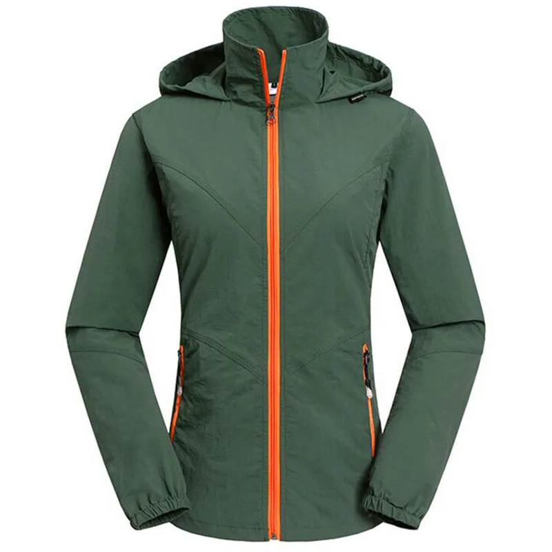 Быстросохнущая Водонепроницаемая дышащая спортивная однотонная куртка с