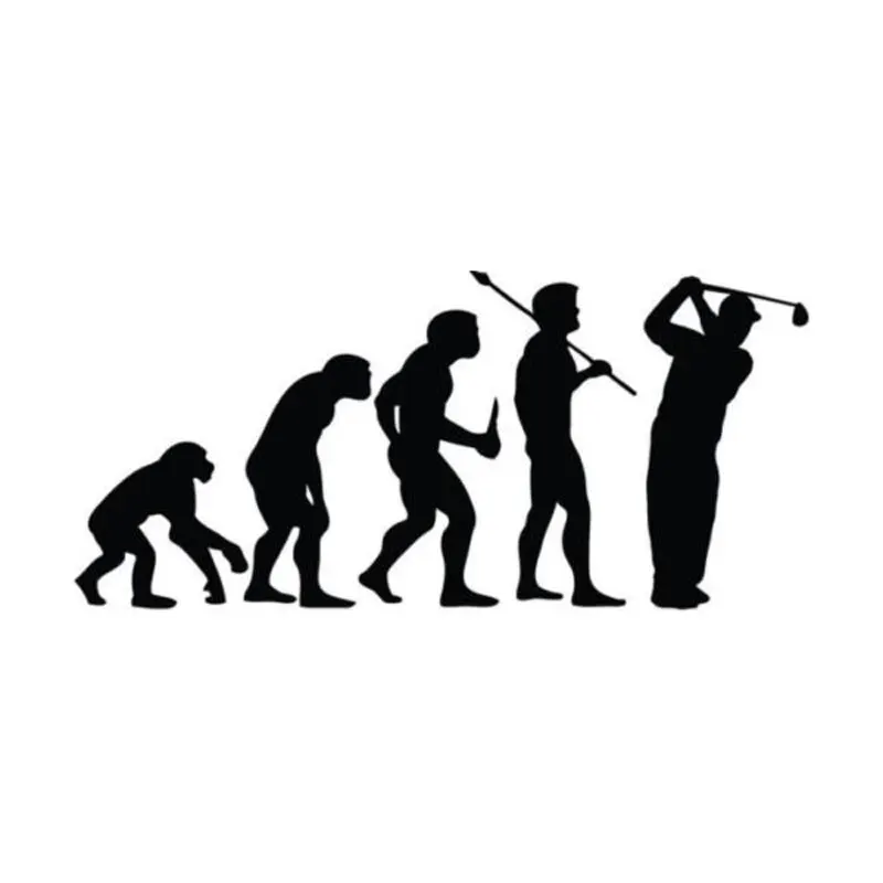 15 2 см * 7 1 автостайлинг для игры в гольф Эволюция автомобильные наклейки черный