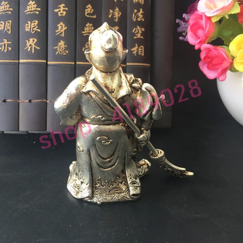 Чистая белая медь Wu God of wealth игровой нож Guan Gong украшения ручной работы коллекция