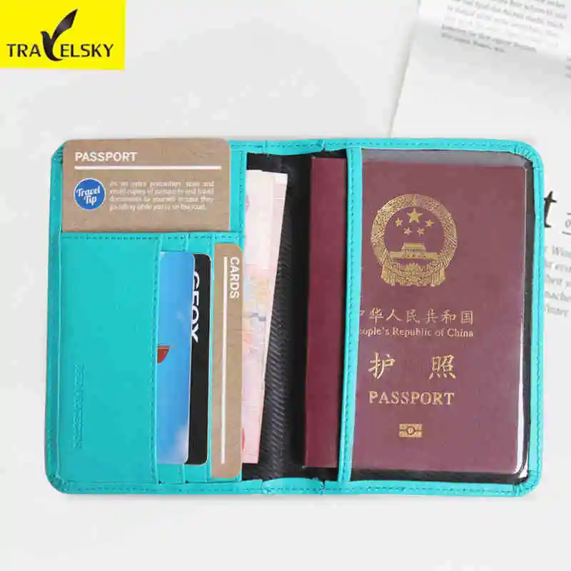 Travelsky RFID Блокировка держатель кредитной карты искусственная кожа Для мужчин