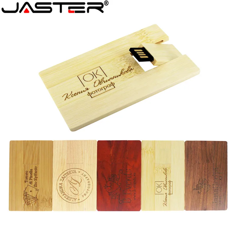 Флэш накопитель JASTER под заказ флэш Usb деревянная Флэшка 8 ГБ 16 32 (бесплатный