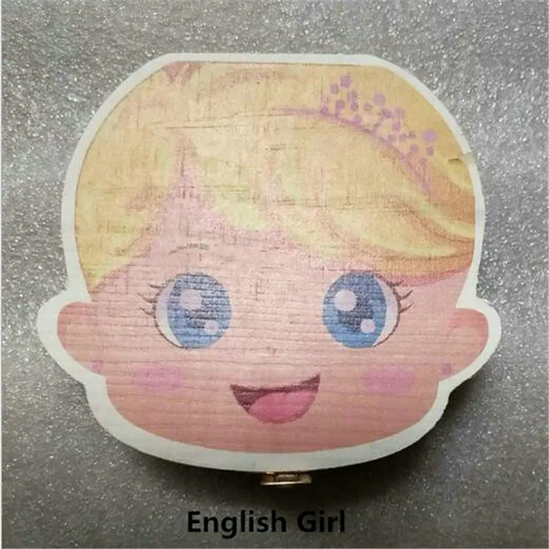 1 шт. детская коробка для зубов английский/французский/испанский/русский текст