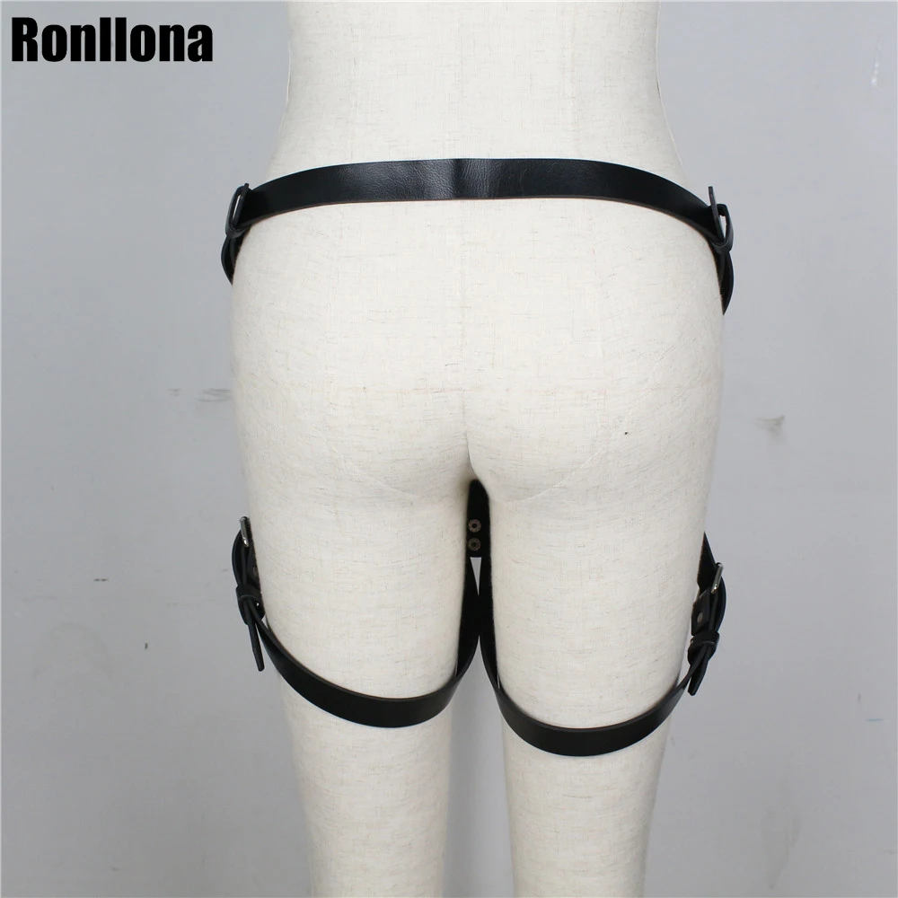 

Edgy Sexy Lingerie Punk Goth Garter Femdom Pu Leather Harness Belt Hot Erotic Body Bondage For Women Cage High Waist Suspenders