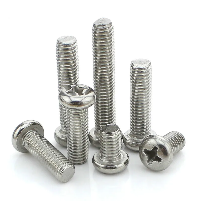 20PCS-M3.5*6/8/10/12/14. 50 GB818 низкая цена 304 Нержавеющая сталь круглой головкой и крестообразным шлицем/крестовая головкой и крестообразным шлицем
