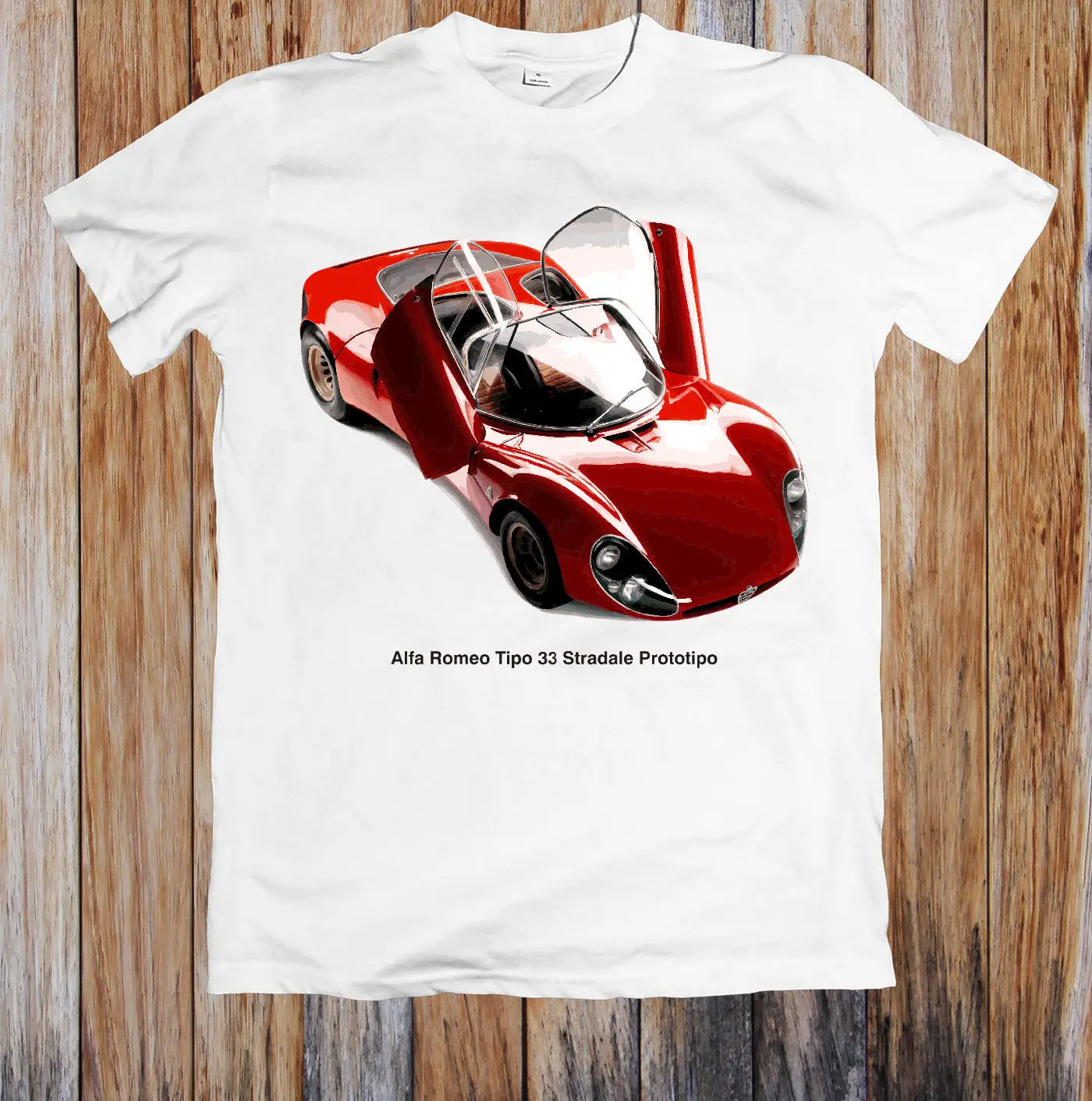 Alfa Romeo Tipo 33 Stradale Prototipo футболка унисекс с принтом в виде года|Мужские футболки| |