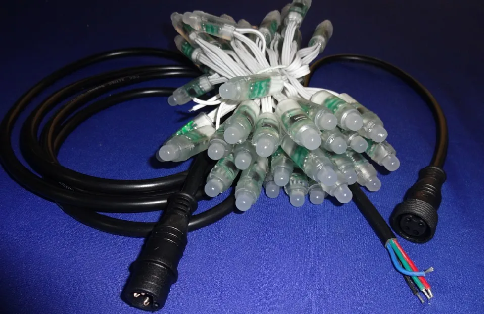 Светодиодный пиксельный светильник WS2811 вход 5 в постоянного тока IP68 12 мм входной