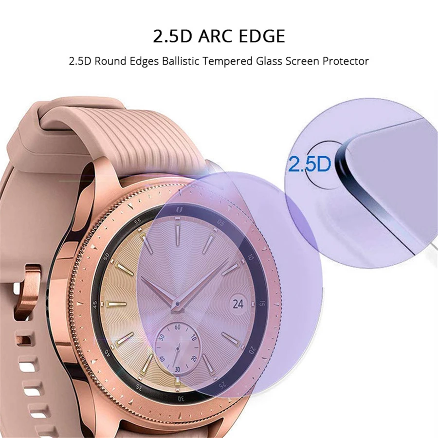 2/5 шт Защитная пленка для экрана для samsung Galaxy Watch 42 46 мм Защитная пленка для экрана из закаленного стекла для samsung Galaxy Watch