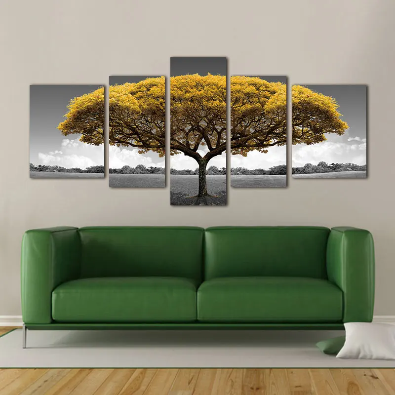 

prints on canvas Poster Canvas Painting Art wall picture tree abstract ptints and posters Beautiful scenery decor painting