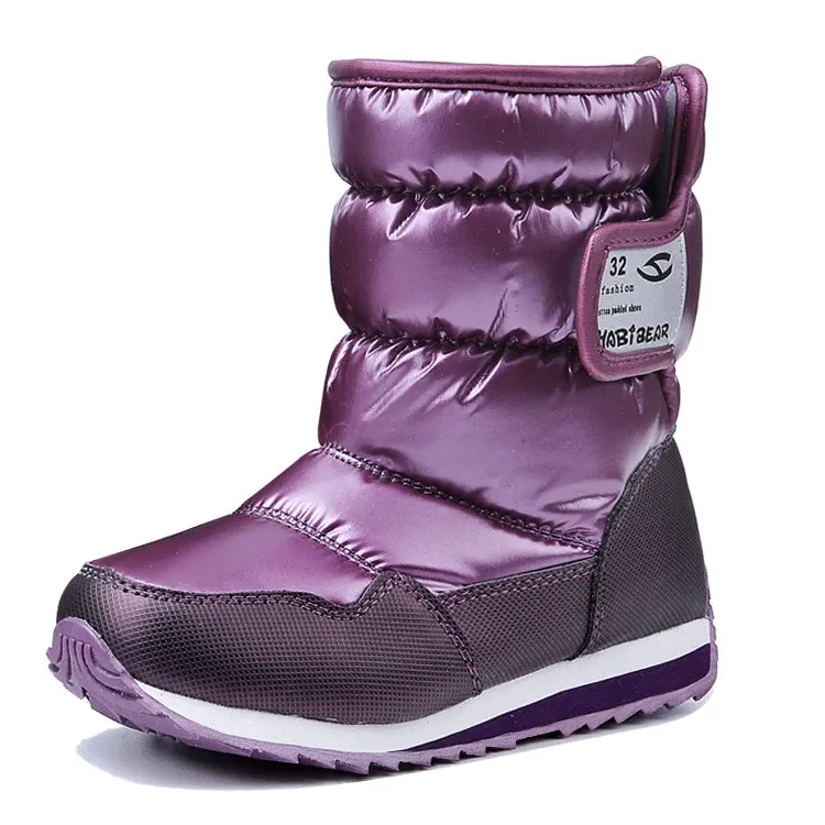 2018 новые зимние ботинки для девочек мальчиков детские больших Повседневная