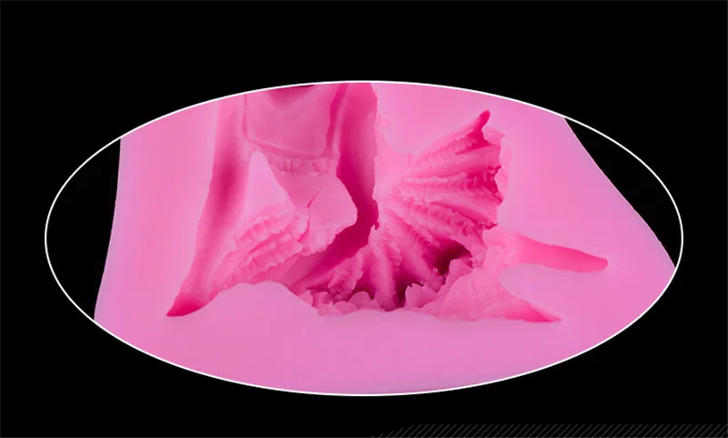1 шт. форма для маленькой девочки DIY Форма выпечки помадка торта 3D силиконовая