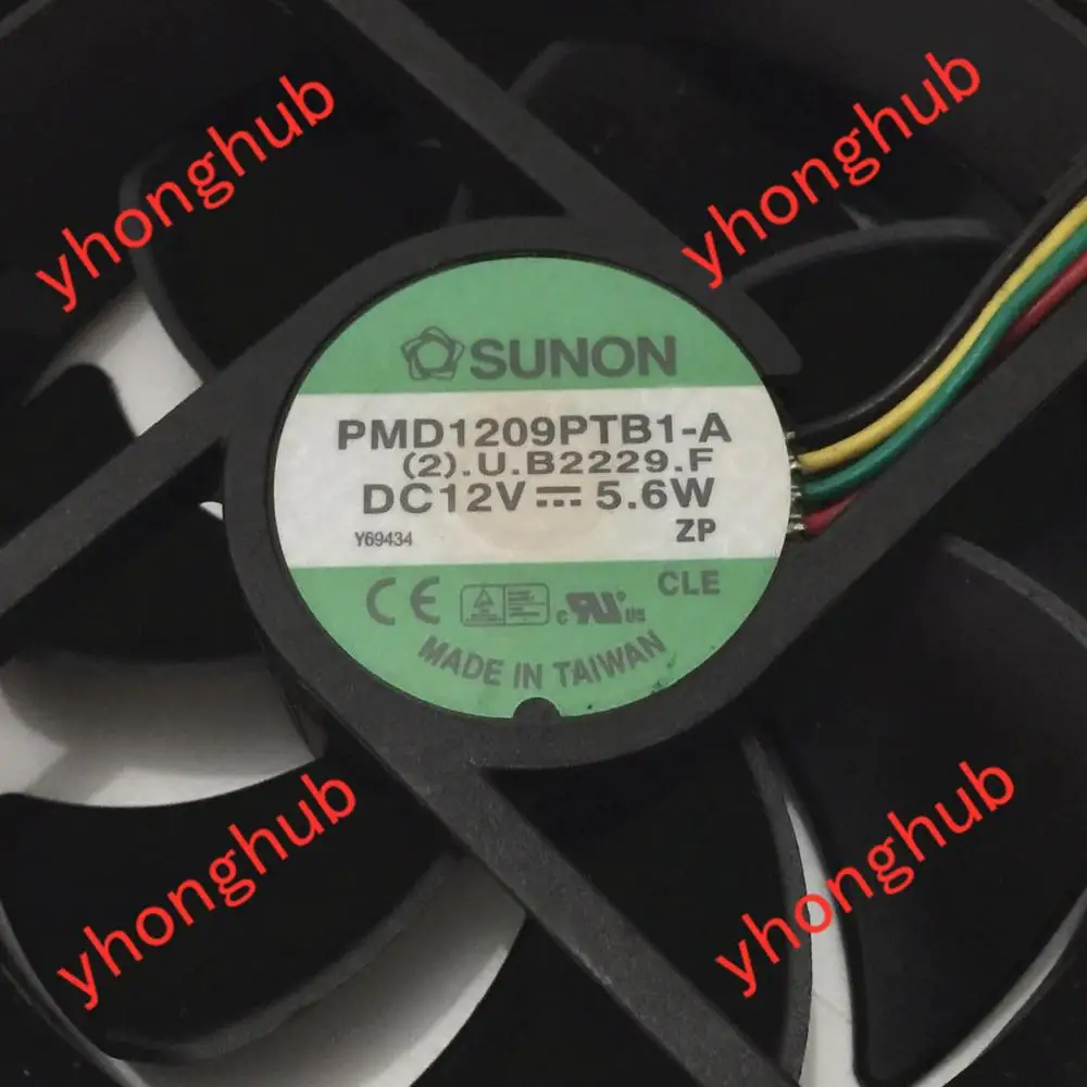 SUNON PMD1209PTB1-A (2).U.B2229.F DC 12V 5 6 W 90x90x25mm вентилятор охлаждения сервера