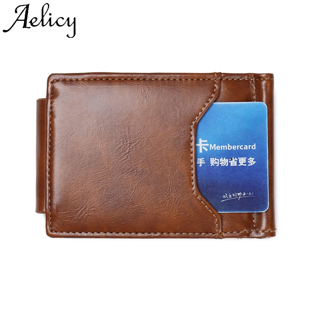 Aelicy мужской кожаный держатель для карт высокое качество однотонная сумка